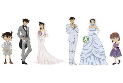 『名探偵コナン ハロウィンの花嫁』新一＆蘭、高木＆佐藤のウエディングビジュアル解禁 画像