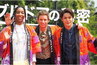 『ファンタビ』エディ・レッドメイン＆日本語吹替版・宮野真守と再会、思わず熱い抱擁！ 画像