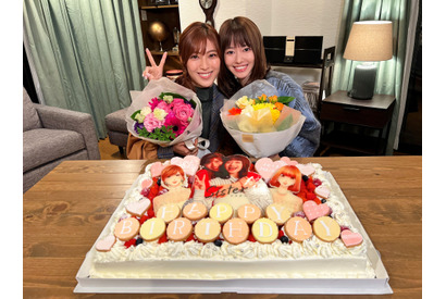 山本舞香＆瀧本美織「Sister」撮影現場でWバースデー会！ 画像