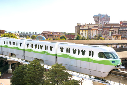 【ディズニー】リゾートラインにグリーンの新車両が誕生！1月1日に全5編成揃う 画像