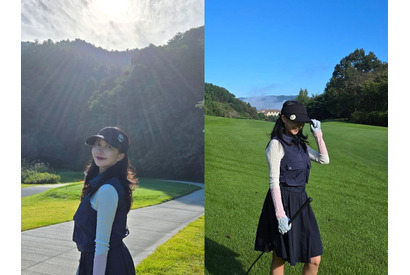 韓国人俳優と結婚した日本人女性・アヤネさん、産後ダイエットは大成功！圧巻のゴルフウェア姿を披露【PHOTO】 画像