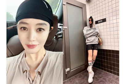 【韓国女優】“奇跡の54歳” キム・ヘス、ショートパンツから伸びる美脚に驚き…無欠点美貌もあらわに【PHOTO】 画像