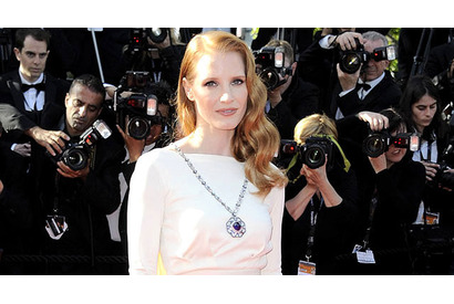 【カンヌ国際映画祭】ジェシカ・チャステイン、65カラットの「ブルガリ」ネックレスで登場 画像