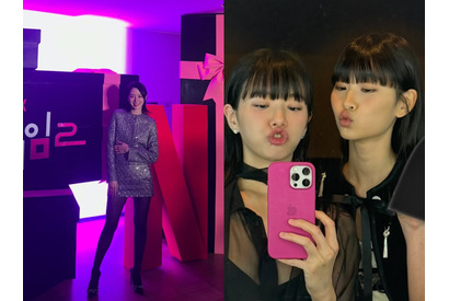 女優パク・ギュヨン、『イカゲーム2』共演のイケメン年上俳優まで笑顔に！「今日、過去一可愛い」【PHOTO】 画像