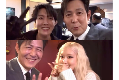 『イカゲーム』俳優イ・ジョンジェの“華麗なる人脈”。BTSにG-DRAGON、マクロン仏大統領ともパチリ【PHOTO】 画像