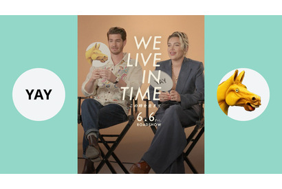 フローレンス・ピュー＆アンドリュー・ガーフィールドが【恋愛ジャッジゲーム】に挑戦！『We Live in Time』特別映像 画像