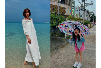 イ・ドンゴンの元妻チョ・ユニが沖縄を満喫！母娘の穏やかなひととき【PHOTO】 画像