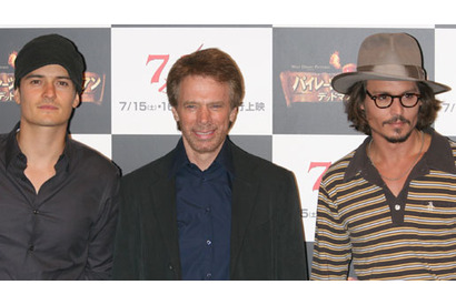 『パイレーツ・オブ・カリビアン／デッドマンズ・チェスト』ジョニー・デップ、オーランド・ブルーム、ジェリー・ブラッカイマー来日記者会見 画像