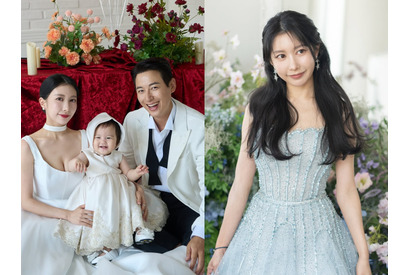 “推し”だった韓国スターと結婚した日本人女性、娘の1歳記念に家族写真を公開！「炎上ドレス」姿も【PHOTO】 画像