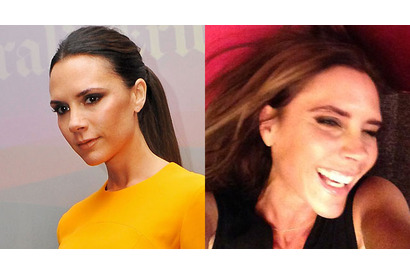 デビッド・ベッカム、妻ヴィクトリアのレアな笑顔をフェイスブックに掲載 画像