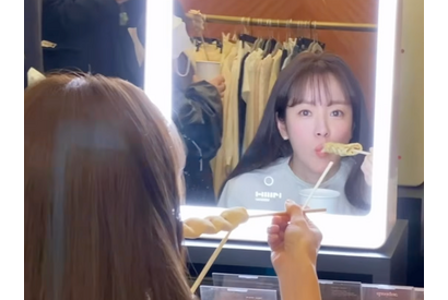『イ・サン』女優ハン・ジミン、“おでんの季節”に喜び！もぐもぐ食べる姿も「眩しい」【PHOTO】 画像