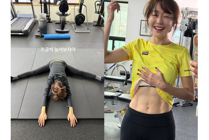 女優オム・ジウォン、48歳とは思えないバキバキの腹筋を公開！顔とのギャップに“びっくり”【写真】 画像