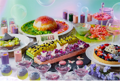 グリーン＆ピンクがテーマのスイーツや料理が楽しめる『ウィキッド 永遠の約束』コラボレーションメニュー3月2日から 画像