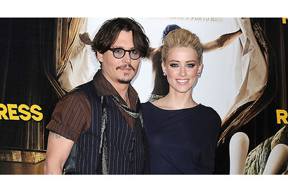 ジョニー・デップ、アンバー・ハードと一緒に初主演作の上映会に出席 画像