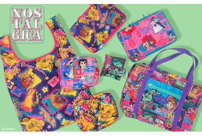 ディズニーキャラクターのカラフルな総柄！ 春のレジャーにぴったりなバッグ＆ポーチ登場 画像
