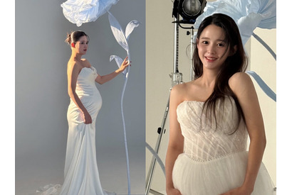 6月出産予定の女優ナム・ボラ、純白ドレス着用の臨月フォトを公開【PHOTO】 画像