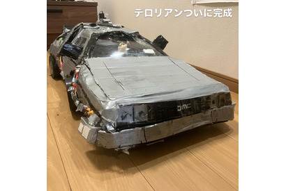 「最高の出来栄え」『BTTF』7歳が作ったデロリアンに3.8万いいね！ 圧倒的な作り込みに、大人たちも大興奮 画像