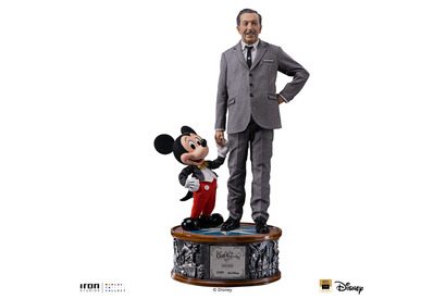 ウォルト・ディズニー＆ミッキーマウスが手をつなぐ！約59cmの1/4スケールスタチュー登場 画像