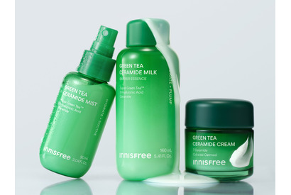 秋の乾燥シーズンに備える、INNISFREEのうるおいバリアケアミスト​『グリーンティー セラミド ミルク エッセンスミスト』​9月1日（火）全国発売​ 画像