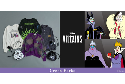 マレフィセント＆クルエラらのスウェットほか「ディズニーヴィランズ」新作アイテム、Green Parksより9月11日発売 画像