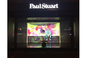 「ポール・スチュアート」青山店ウインドーに限定プロジェクションマッピング！ 画像