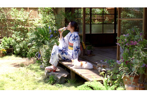 新垣結衣、浴衣＆猫語を披露！　7年連続「アサヒ 十六茶」CM出演 画像