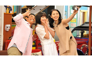 長澤まさみ＆広瀬すず、さんまから厳しいギャグ指導!?「さんまのまんま」ゲスト出演 画像