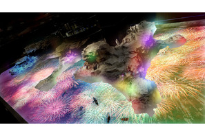 浴衣で“屋内花火”を楽しむプロジェクションマッピング 「ペンギン花火」開催 画像