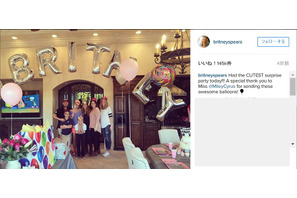 ブリトニー・スピアーズ、マイリー・サイラスから誕生日プレゼントに歓喜！ 画像