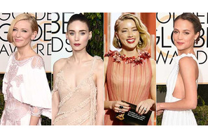 今年のトレンドは白×シフォンドレス…GG賞レッドカーペットに登場した優美な女優陣 画像