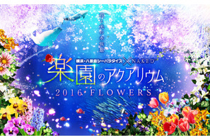 水族館で“春”がテーマのプロジェクションマッピング！「楽園のアクアリウム2016 FLOWERS」 画像