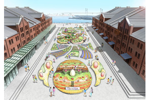 横浜赤レンガ倉庫にお花畑が出現！ 