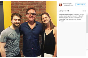 ハリー＆ジニー、『ハリポタ』監督のクリス・コロンバスと懐かしの再会 画像