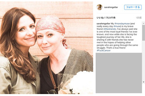 乳がんで闘病中のシャナン・ドハーティ、サラ・ミシェル・ゲラーのインスタに登場 画像