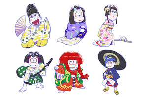 「おそ松さん」×歌舞伎コラボ！6つ子が華麗な衣裳で登場 画像