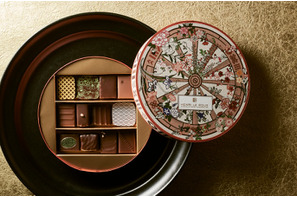 【3時のおやつ】和柄を装った絶品ショコラ 「アンリ・ルルー」×京友禅「千總」の限定パッケージで登場 画像