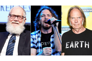 デイヴィッド・レターマン、ニール・ヤングに代わり「パール・ジャム」にロックの殿堂授与！ 画像