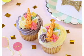 【3時のおやつ】メルヘンチックなユニコーンモチーフのカップケーキがインスタジェニック！ 画像