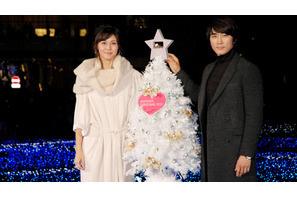 松嶋菜々子、ミッドタウンのクリスマスイルミネーションに「ストーリー性あって素敵」 画像