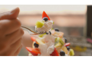 なんと高さ12cm！ 4段重ねのふわふわスフレパンケーキ 画像