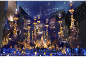 『美女と野獣』の世界観がイルミネーションで広がる！カレッタ汐留にて 画像