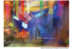 劇団四季「バケモノの子」“渋天街”コンセプトアート公開 画像