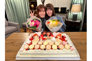 山本舞香＆瀧本美織「Sister」撮影現場でWバースデー会！ 画像