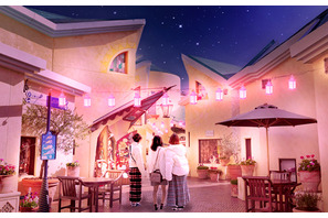 【ディズニー】昼夜でイクスピアリの表情が変わる！“桜”カラーに染まる「サクラ ランタン ストリート」開催中 画像