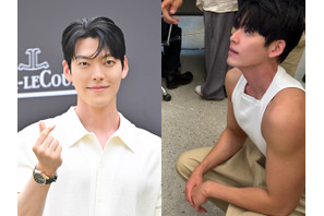 “余命宣告”から完全復活！俳優キム・ウビン、「ヒーローみたいな体つき」と話題…顔より大きな力こぶ【PHOTO】 画像