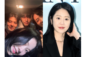 女優コ・ヒョンジョン、年下イケメン俳優たちに囲まれニッコリ！紅一点を満喫【PHOTO】 画像