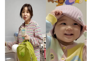 妊娠8カ月！『紳士とお嬢さん』女優ユン・ジニ、1歳の長女を抱っこしていたら「ヘルニアが悪化」 画像