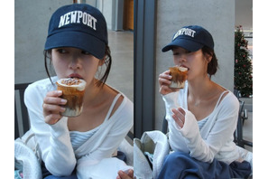 『となりのMr.パーフェクト』女優チョン・ソミン、華奢すぎるスタイルに目が釘付け！“のんびりカフェタイム”【PHOTO】 画像