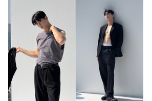 “顔天才” チャウヌの恍惚なプロポーション…腹筋あらわに都会男子のオーラ放つ【PHOTO】 画像