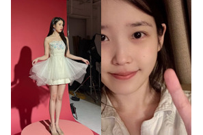 『おつかれさま』女優IUの“赤ちゃん肌”に目が釘付け！仕事中もオフも「可愛すぎる」【PHOTO】 画像